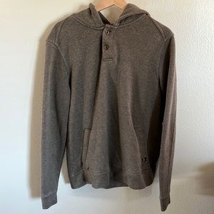 Brown Prana Hooded Henley